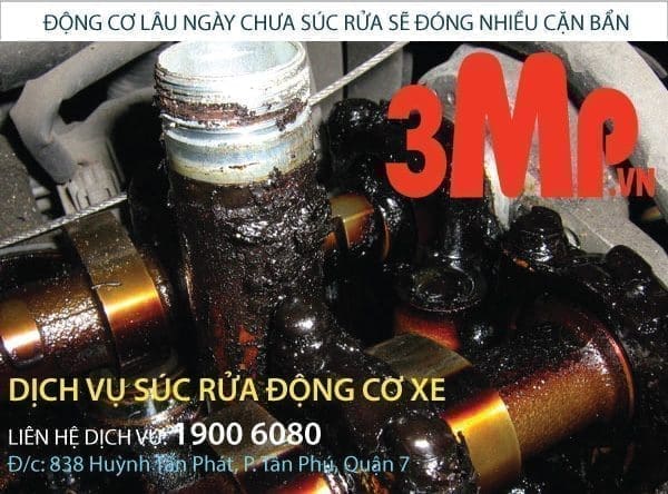 Súc rửa động cơ xe máy